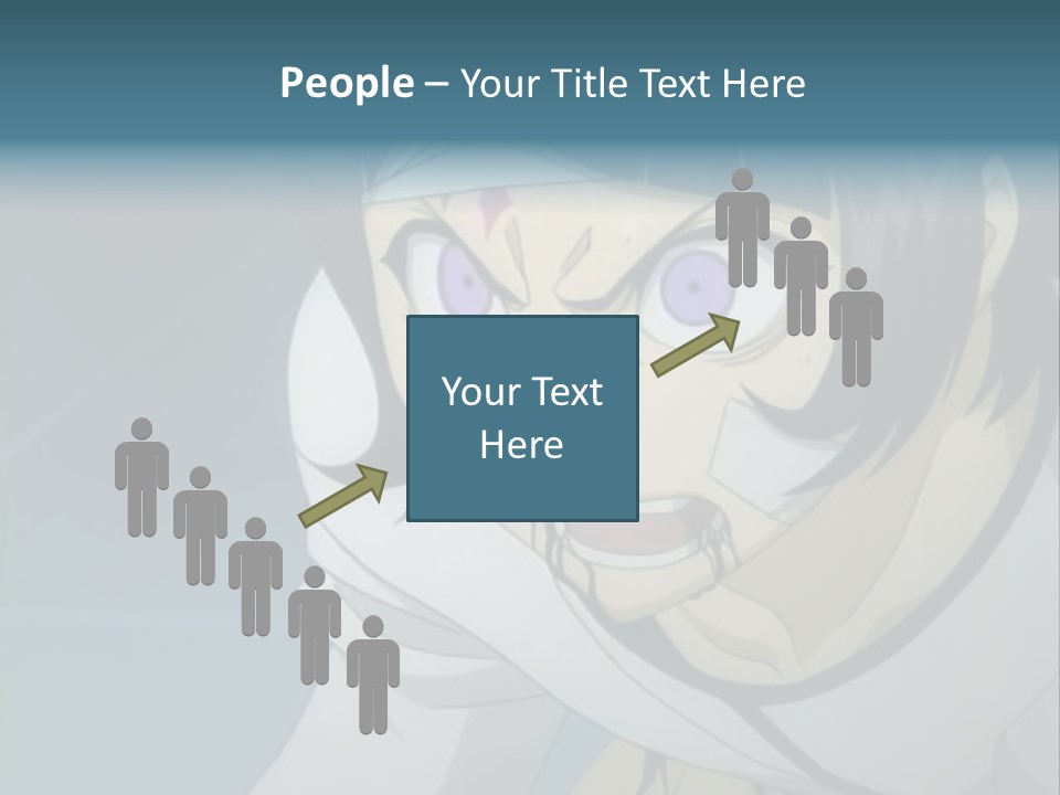 A Person With Purple Eyes And A White Shirt PowerPoint Template