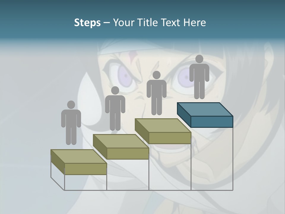 A Person With Purple Eyes And A White Shirt PowerPoint Template