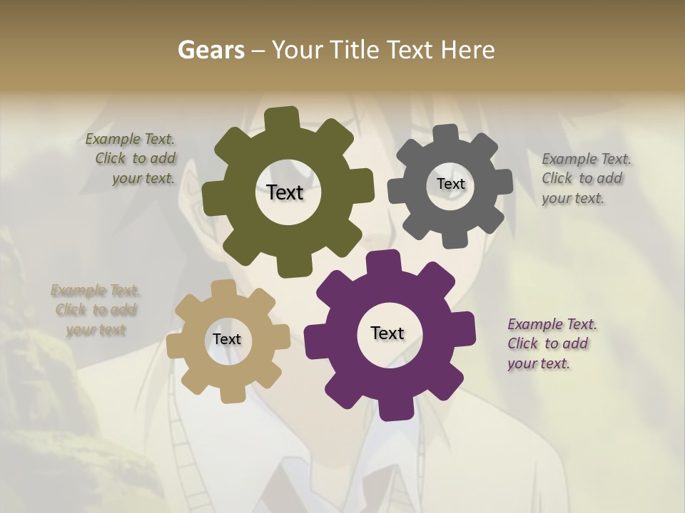 A Man With A Tie Standing In Front Of A Tree PowerPoint Template