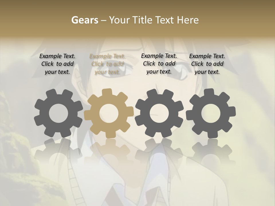 A Man With A Tie Standing In Front Of A Tree PowerPoint Template