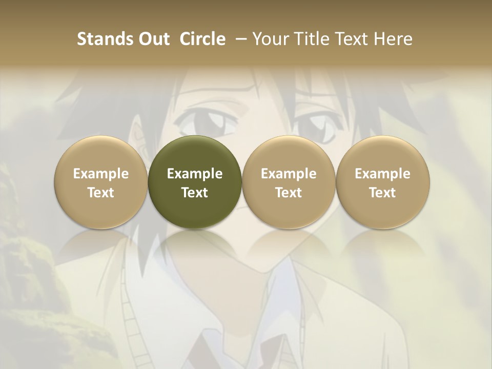 A Man With A Tie Standing In Front Of A Tree PowerPoint Template