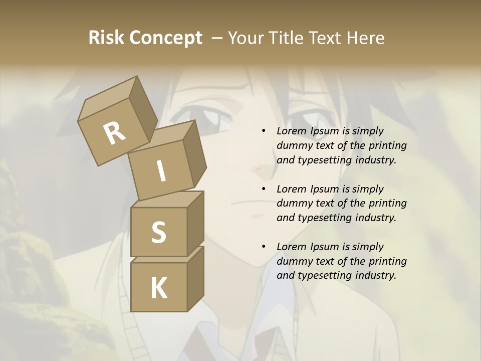 A Man With A Tie Standing In Front Of A Tree PowerPoint Template