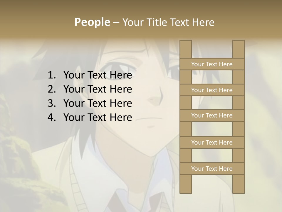 A Man With A Tie Standing In Front Of A Tree PowerPoint Template