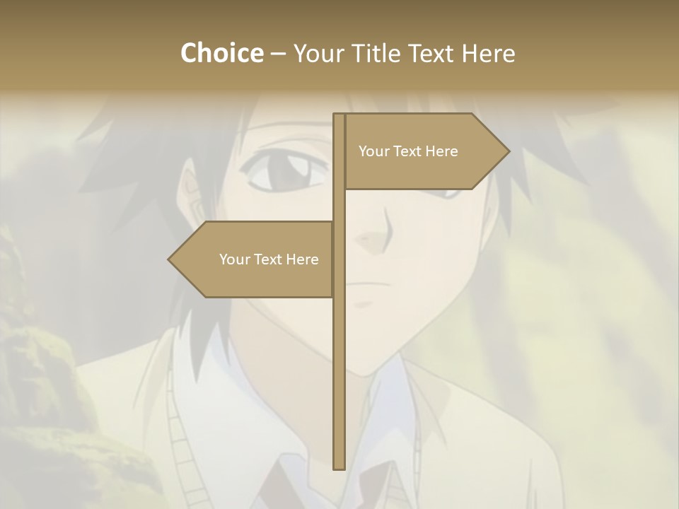 A Man With A Tie Standing In Front Of A Tree PowerPoint Template