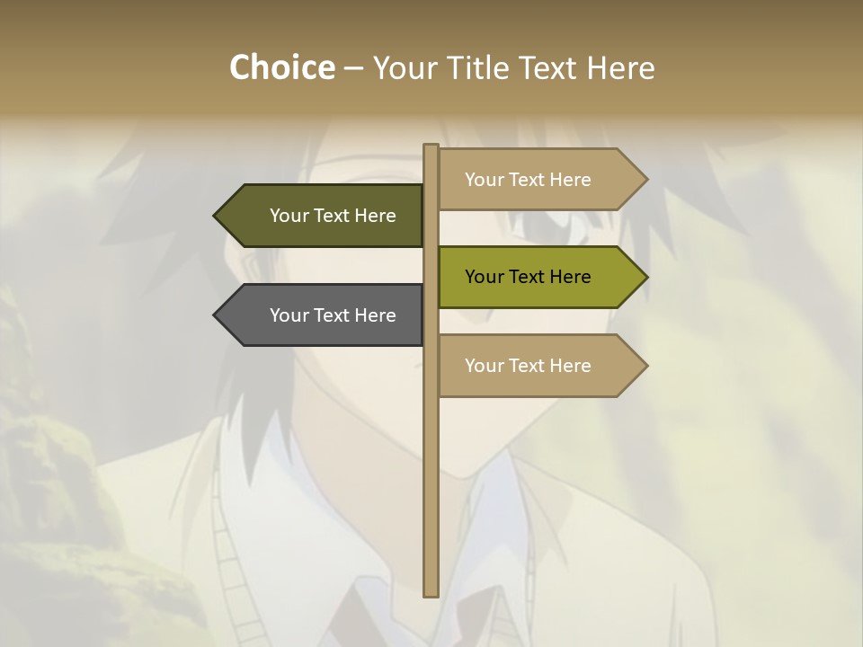 A Man With A Tie Standing In Front Of A Tree PowerPoint Template