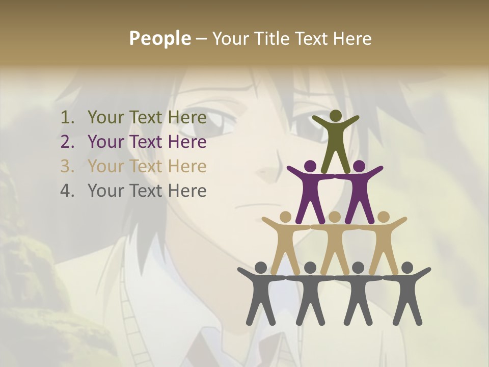 A Man With A Tie Standing In Front Of A Tree PowerPoint Template