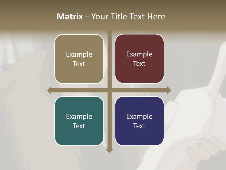 A Man With Red Hair Holding A White Object PowerPoint Template