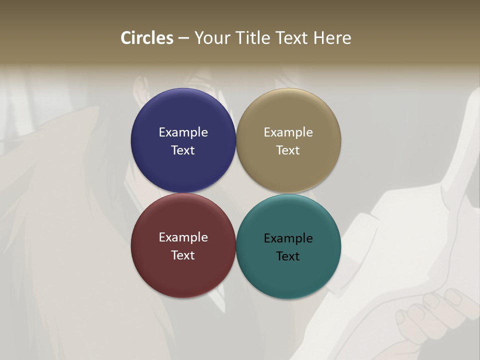 A Man With Red Hair Holding A White Object PowerPoint Template