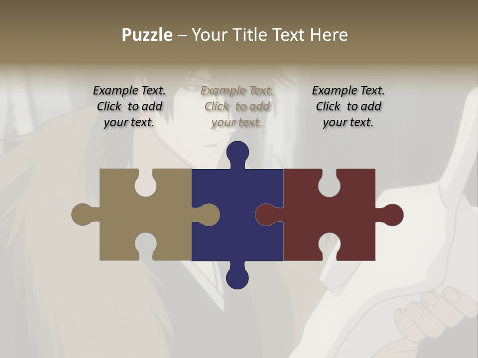 A Man With Red Hair Holding A White Object PowerPoint Template