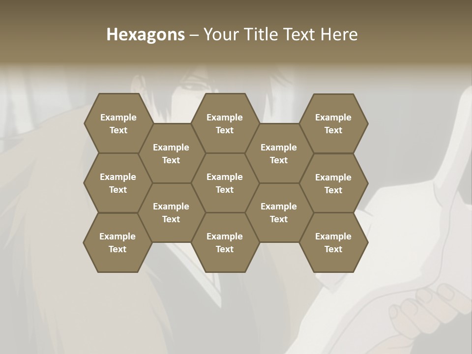 A Man With Red Hair Holding A White Object PowerPoint Template