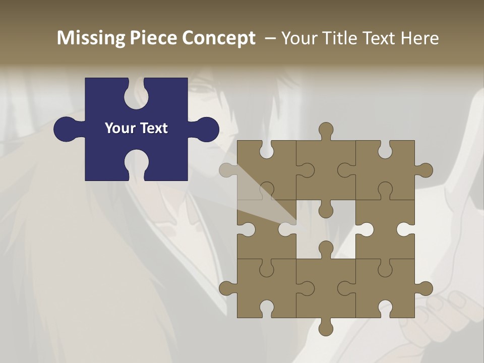 A Man With Red Hair Holding A White Object PowerPoint Template