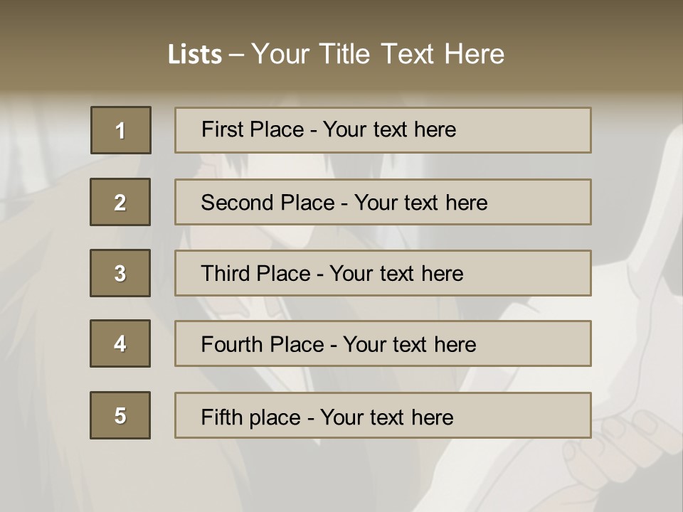 A Man With Red Hair Holding A White Object PowerPoint Template