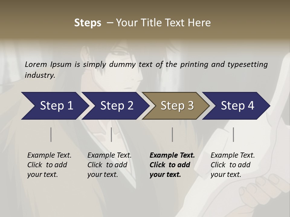 A Man With Red Hair Holding A White Object PowerPoint Template
