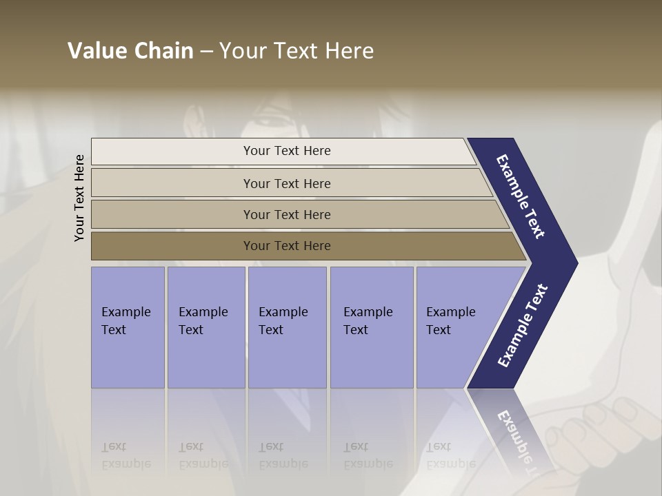 A Man With Red Hair Holding A White Object PowerPoint Template