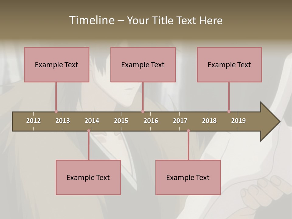 A Man With Red Hair Holding A White Object PowerPoint Template