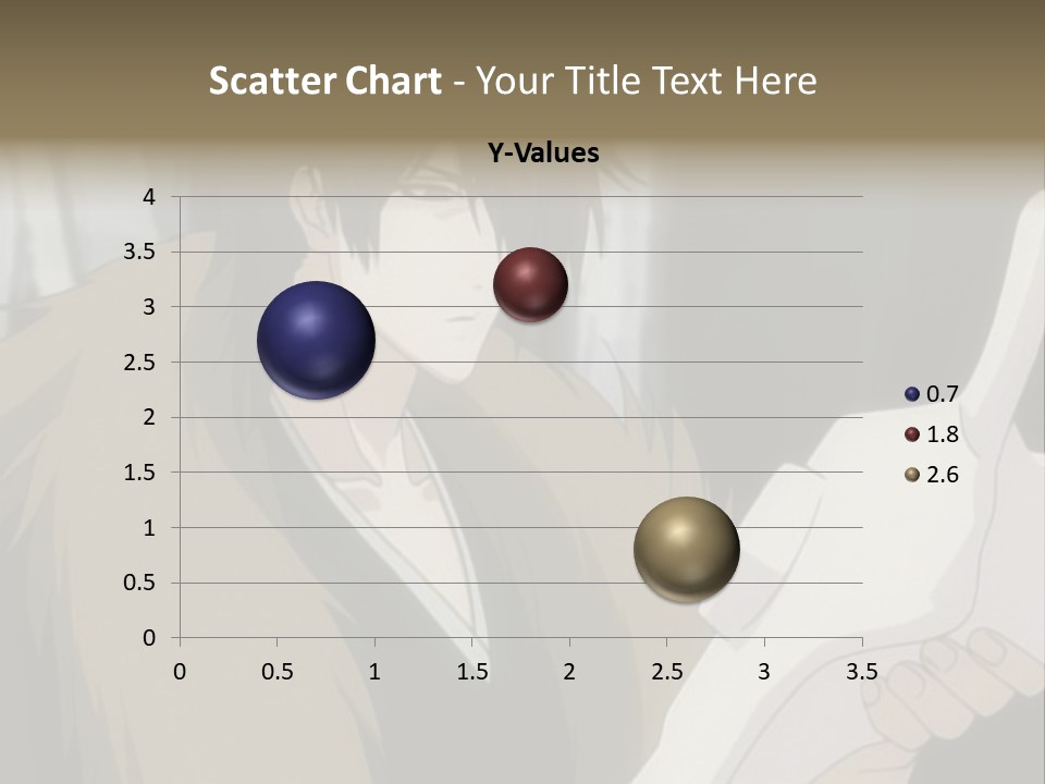 A Man With Red Hair Holding A White Object PowerPoint Template
