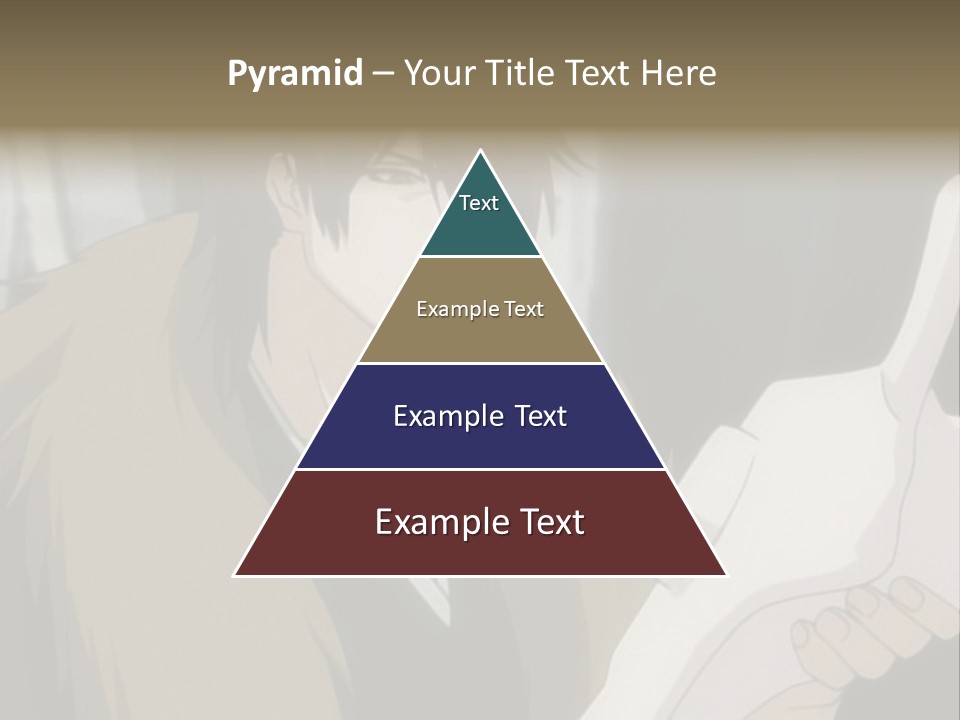 A Man With Red Hair Holding A White Object PowerPoint Template