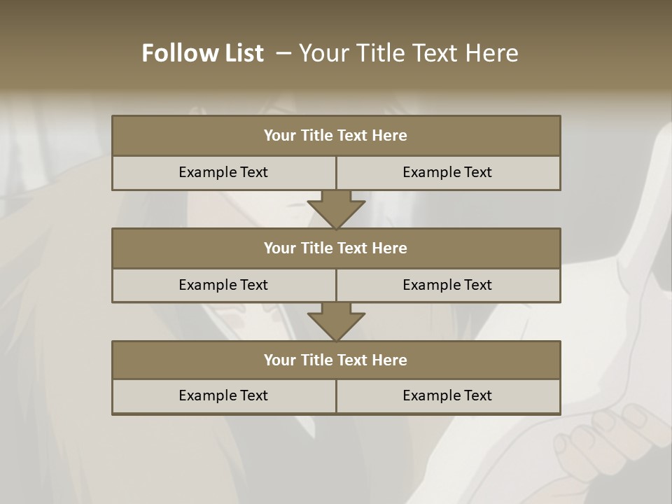 A Man With Red Hair Holding A White Object PowerPoint Template