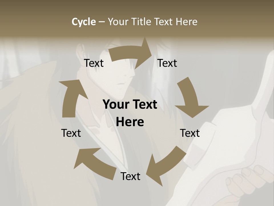 A Man With Red Hair Holding A White Object PowerPoint Template