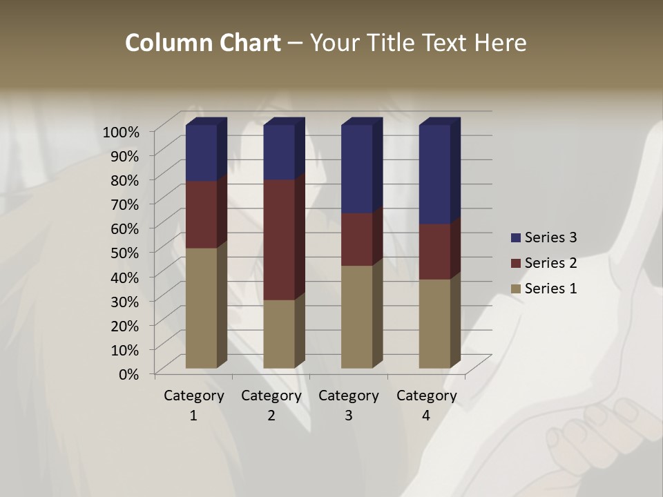 A Man With Red Hair Holding A White Object PowerPoint Template