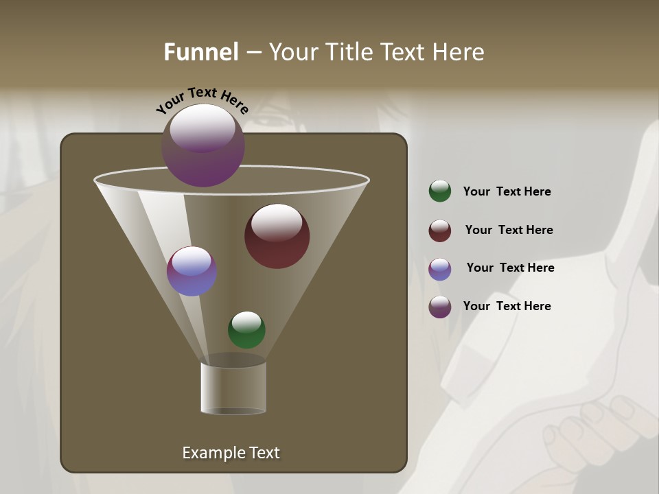 A Man With Red Hair Holding A White Object PowerPoint Template