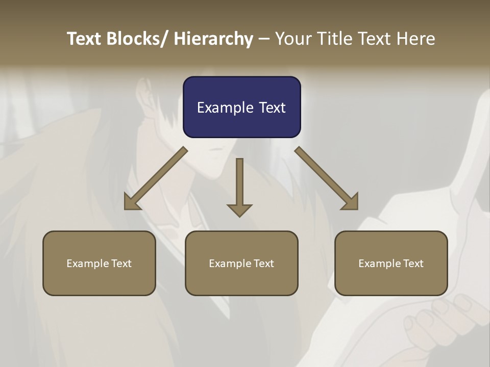 A Man With Red Hair Holding A White Object PowerPoint Template
