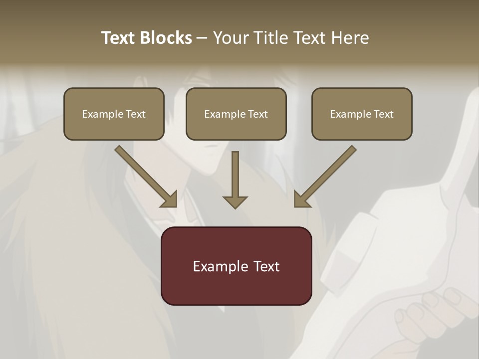 A Man With Red Hair Holding A White Object PowerPoint Template