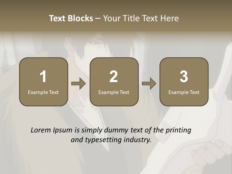 A Man With Red Hair Holding A White Object PowerPoint Template
