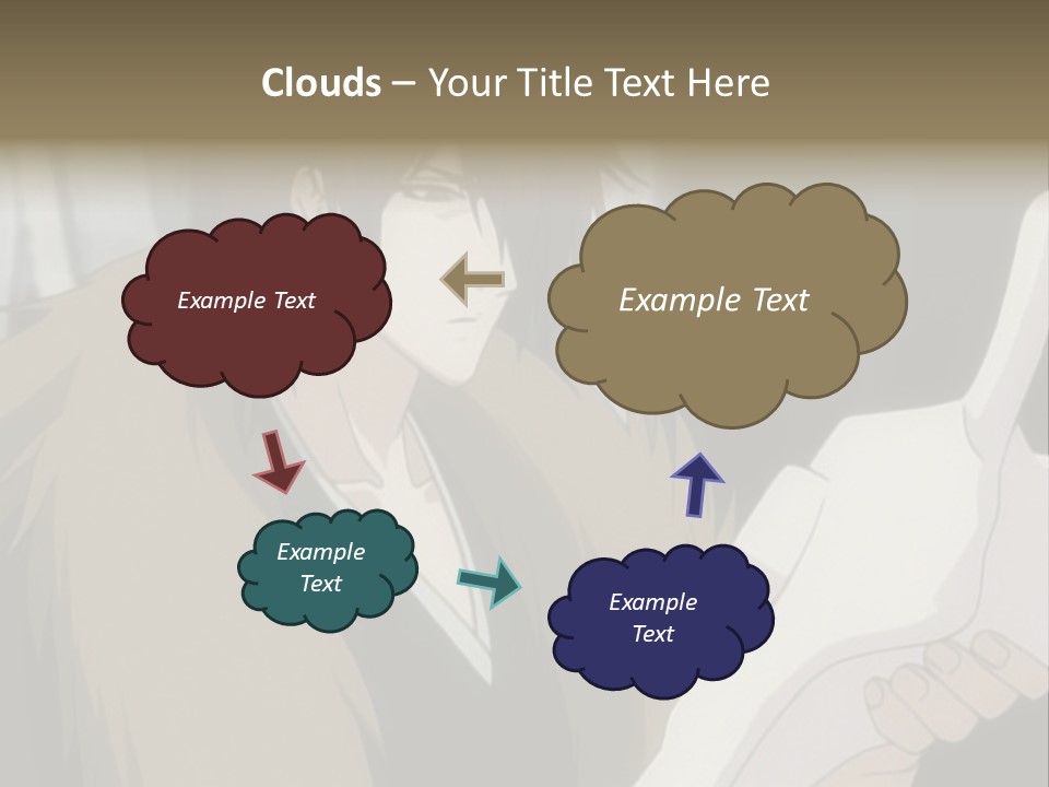 A Man With Red Hair Holding A White Object PowerPoint Template