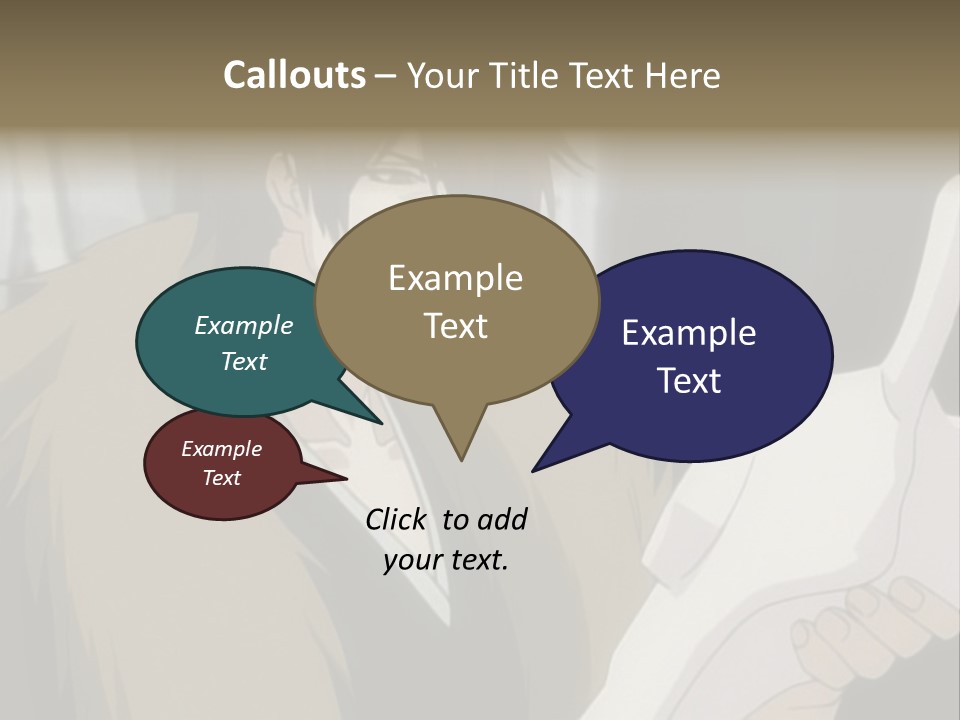 A Man With Red Hair Holding A White Object PowerPoint Template