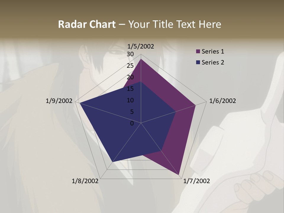 A Man With Red Hair Holding A White Object PowerPoint Template