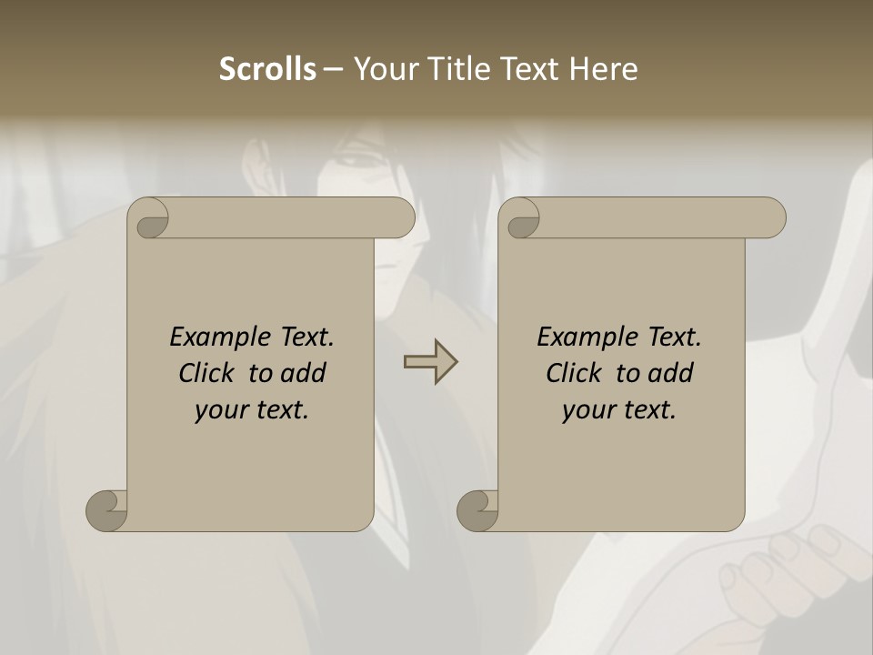 A Man With Red Hair Holding A White Object PowerPoint Template