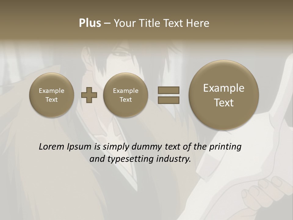 A Man With Red Hair Holding A White Object PowerPoint Template