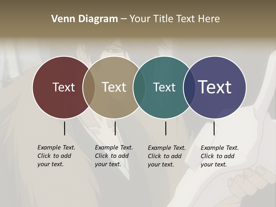 A Man With Red Hair Holding A White Object PowerPoint Template