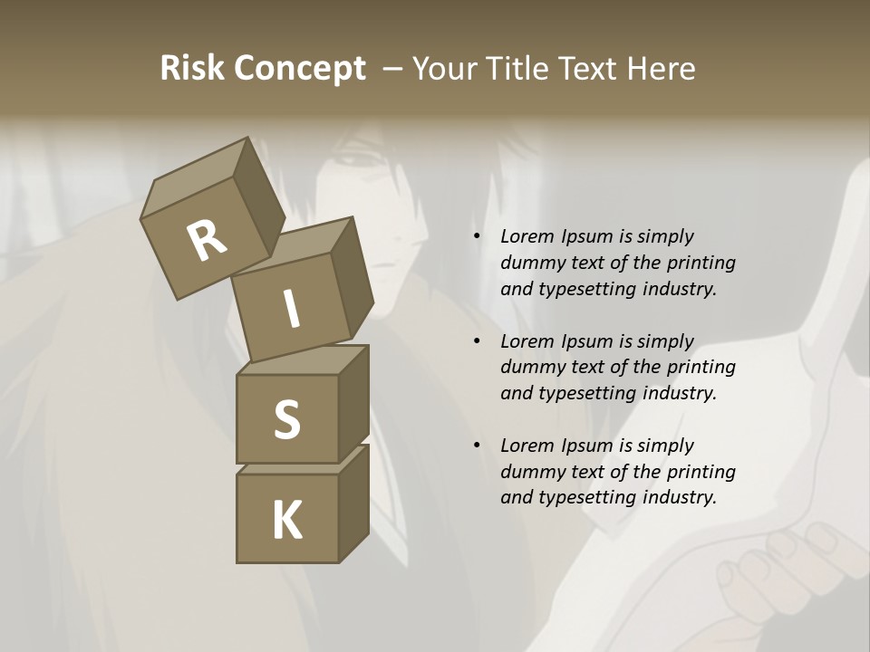 A Man With Red Hair Holding A White Object PowerPoint Template