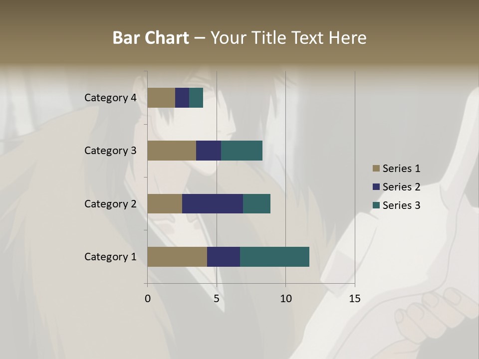 A Man With Red Hair Holding A White Object PowerPoint Template