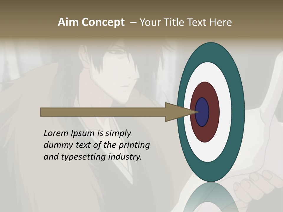 A Man With Red Hair Holding A White Object PowerPoint Template