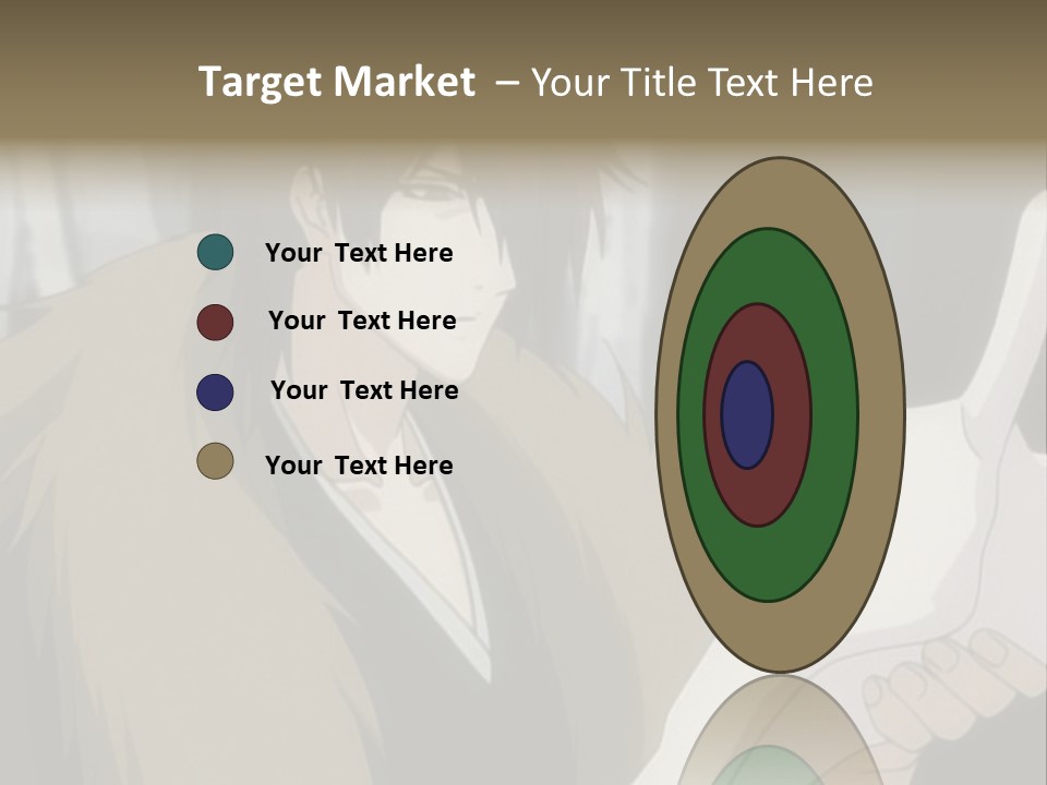 A Man With Red Hair Holding A White Object PowerPoint Template