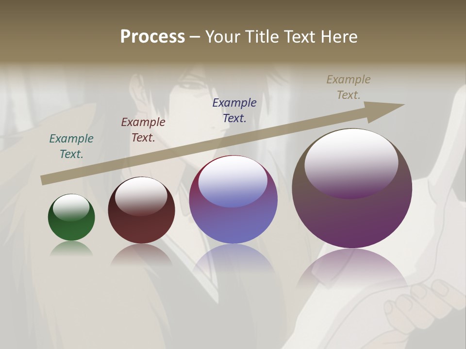 A Man With Red Hair Holding A White Object PowerPoint Template