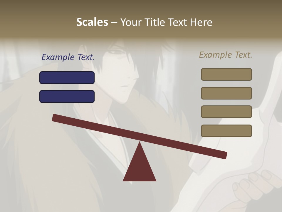 A Man With Red Hair Holding A White Object PowerPoint Template