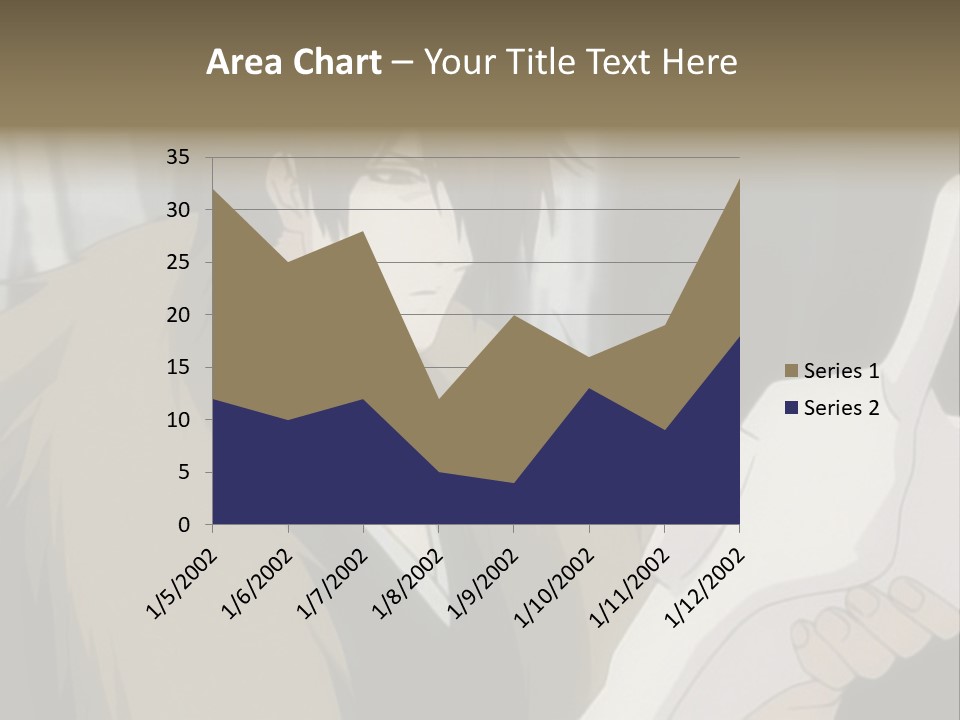 A Man With Red Hair Holding A White Object PowerPoint Template