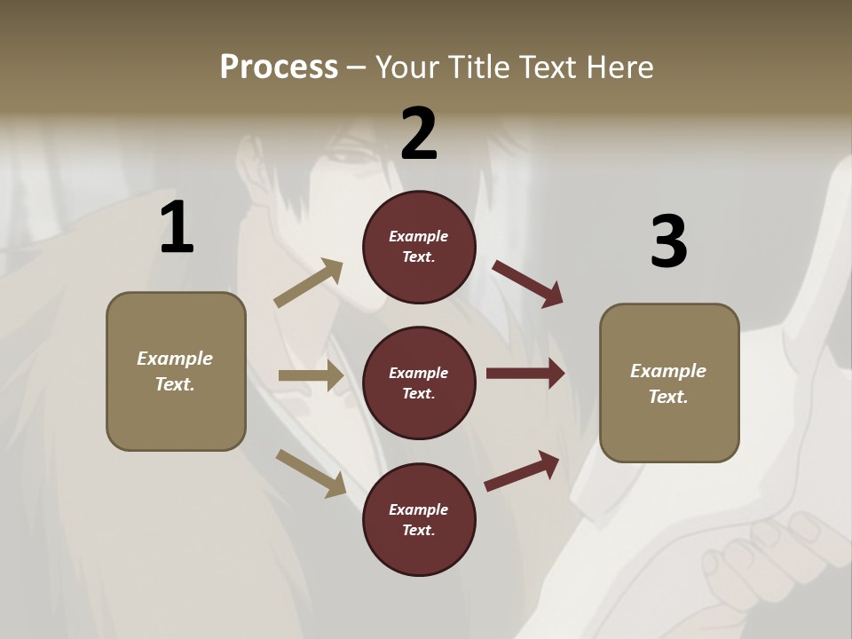 A Man With Red Hair Holding A White Object PowerPoint Template