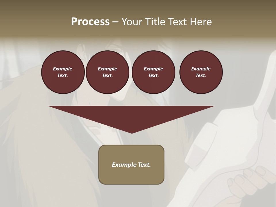 A Man With Red Hair Holding A White Object PowerPoint Template