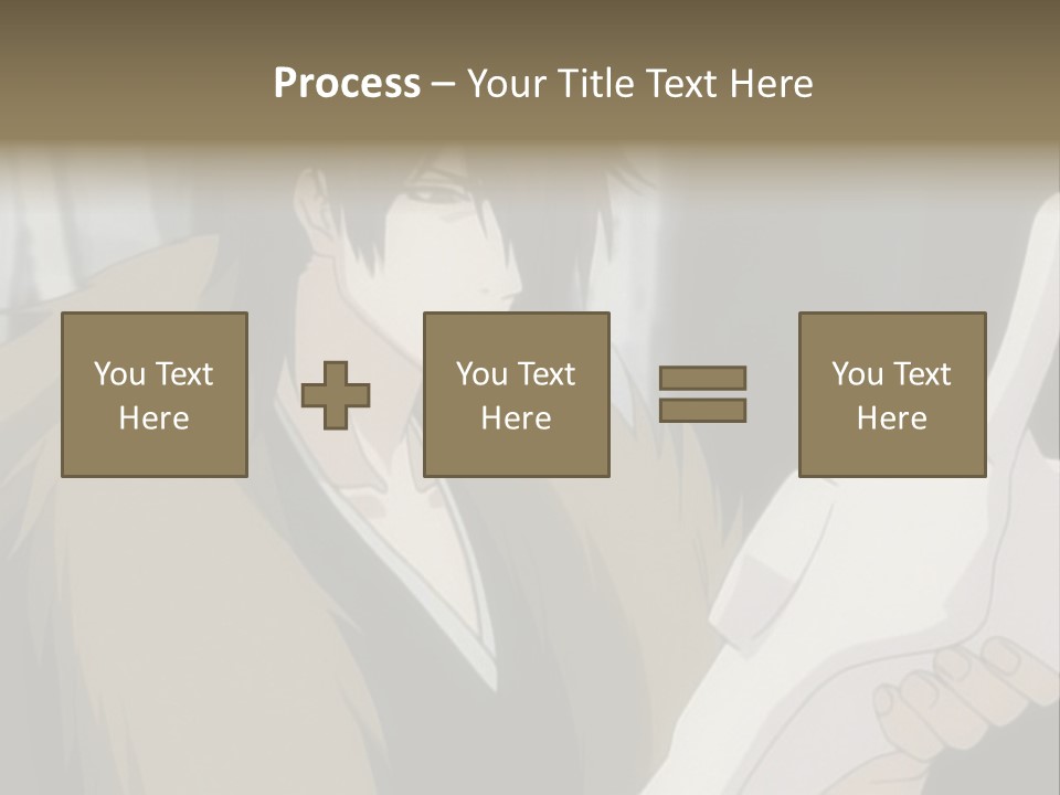 A Man With Red Hair Holding A White Object PowerPoint Template