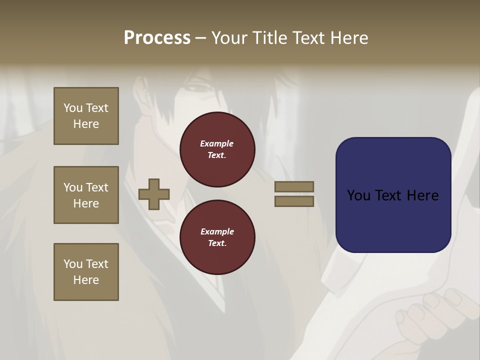 A Man With Red Hair Holding A White Object PowerPoint Template