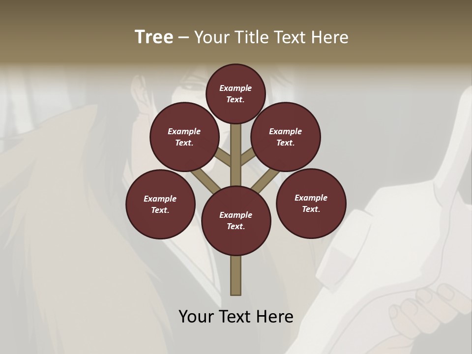 A Man With Red Hair Holding A White Object PowerPoint Template