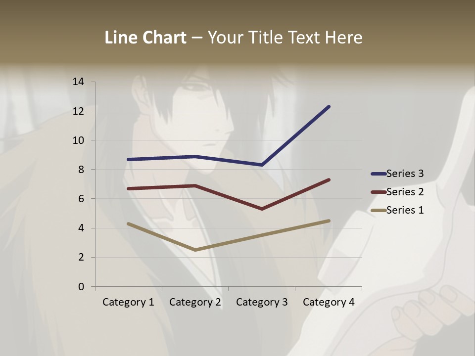 A Man With Red Hair Holding A White Object PowerPoint Template