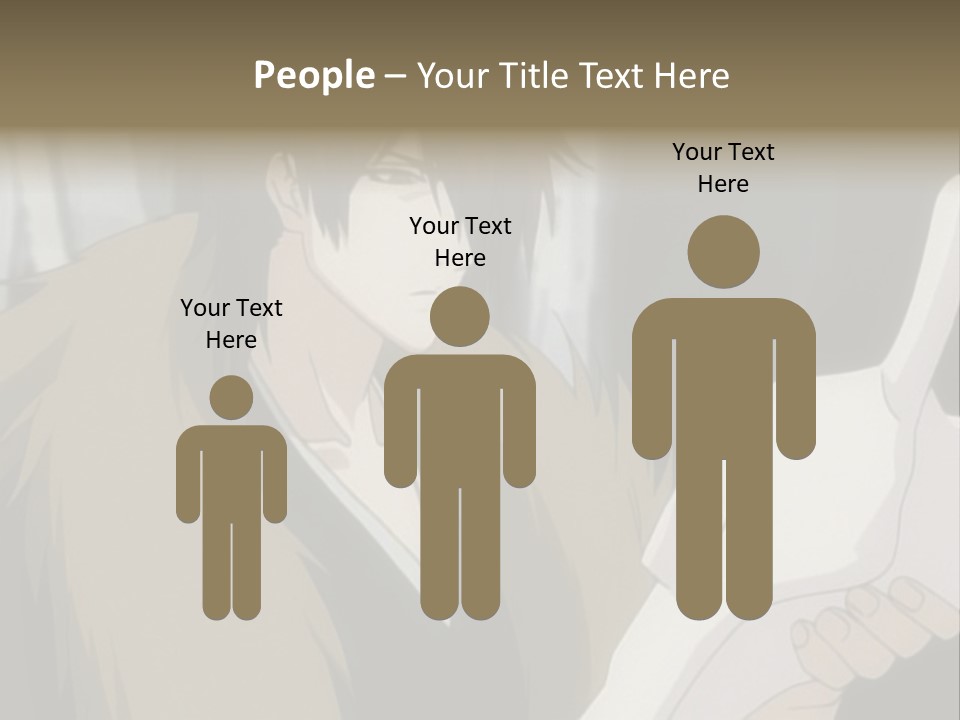 A Man With Red Hair Holding A White Object PowerPoint Template