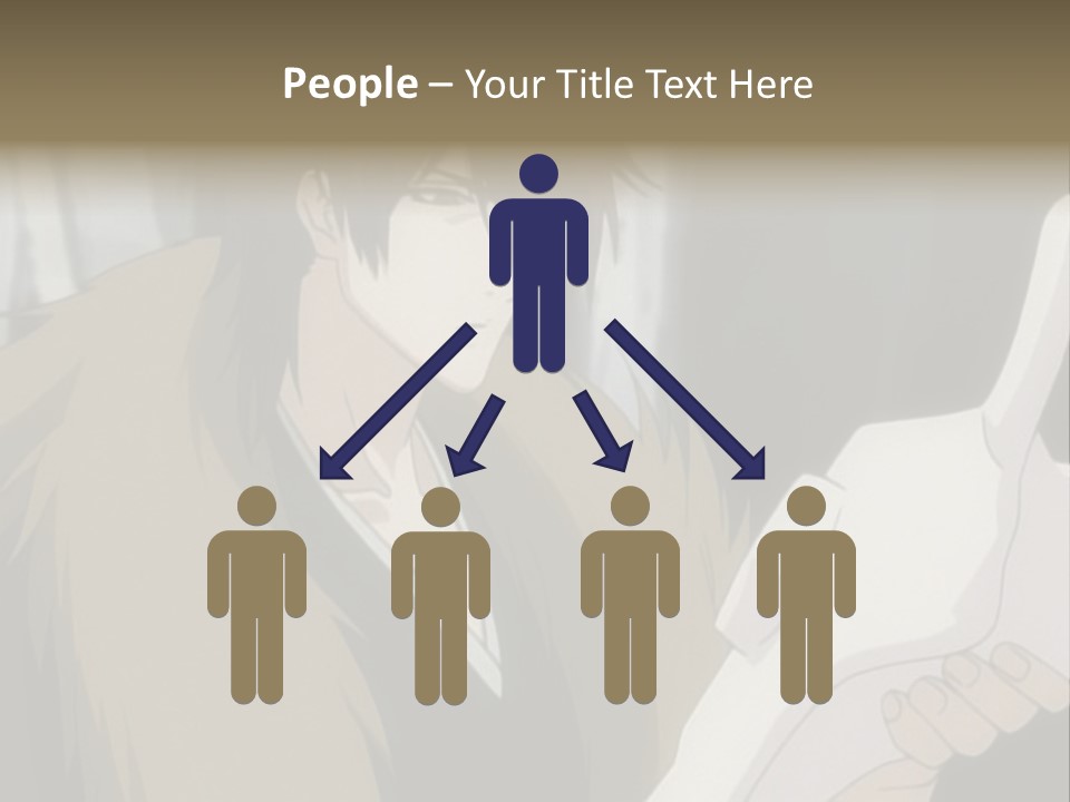 A Man With Red Hair Holding A White Object PowerPoint Template