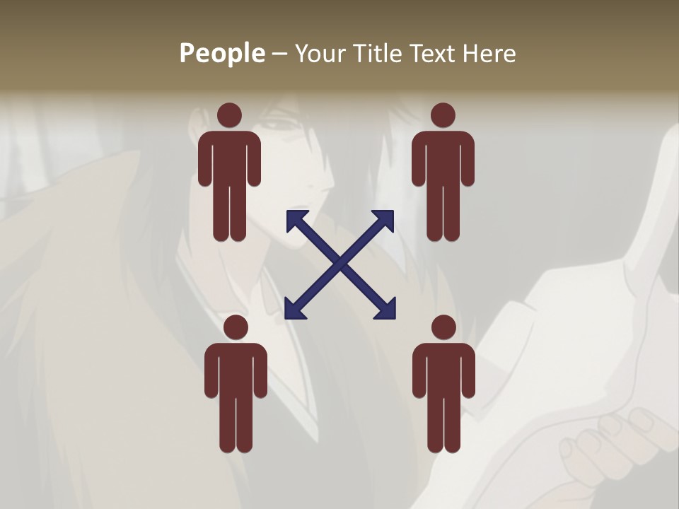 A Man With Red Hair Holding A White Object PowerPoint Template